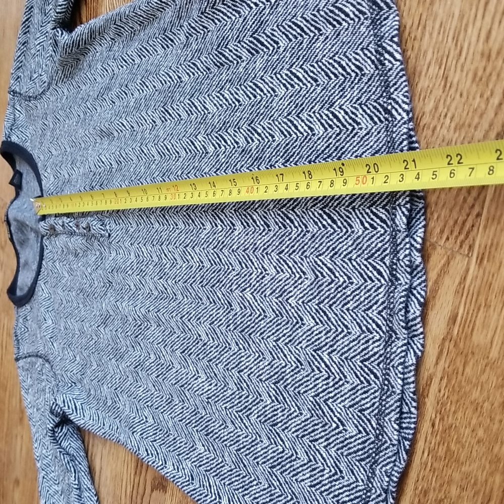 (1)(S) Maison Scotch Patterned Button Up Cozy Casual Long Sleeve T-Shirt - Picture 5 of 10